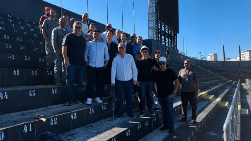 Santos inicia obras de ampliação da Vila Belmiro; projeto está orçado em até R$ 80 milhões
