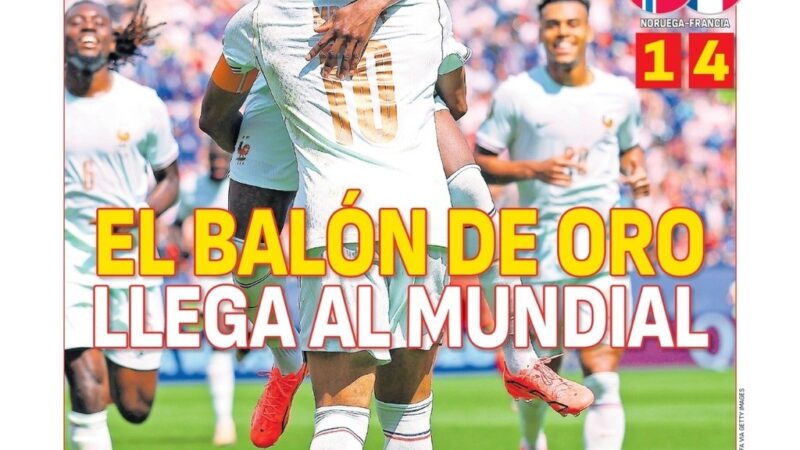 “A Bola de Ouro chega ao Mundial” e “eclipsa Mbappé”: hat-trick de Dembélé domina capas da Europa