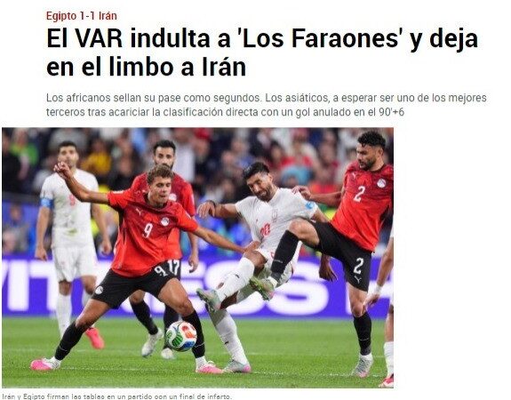 “VAR indulta os faraós e deixa Irã no limbo”: imprensa repercute drama da seleção iraniana na Copa