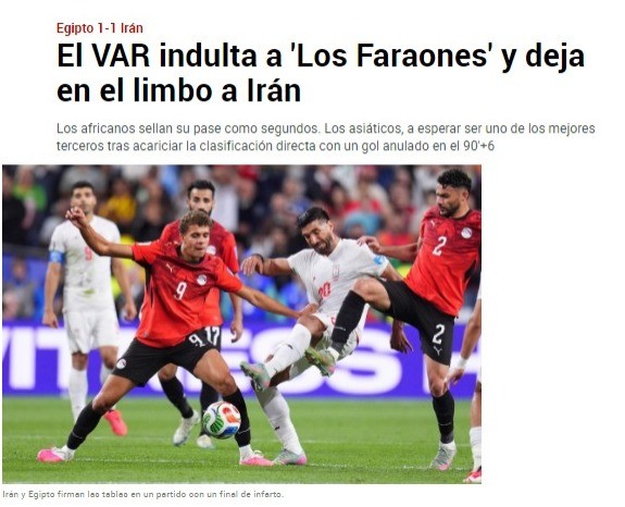 “VAR indulta os faraós e deixa Irã no limbo”: imprensa repercute drama da seleção iraniana na Copa