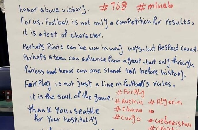 Irã deixa carta em vestiário após empate com o Egito e pede fair play: “Honra acima da vitória”