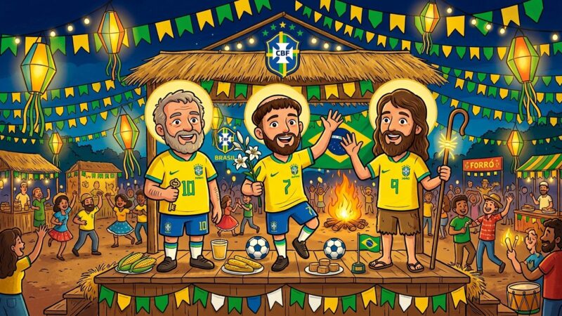 Brasil só perdeu uma vez em jogos disputados nos dias dos santos juninos; veja placares