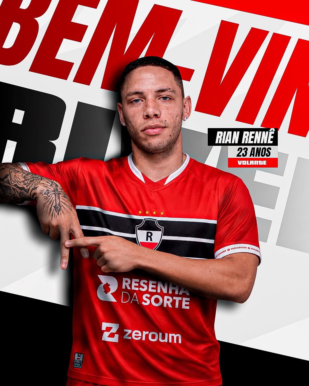 River-PI anuncia volante Rian, ex-Fluminense-PI, para o Piauiense Série B 2026