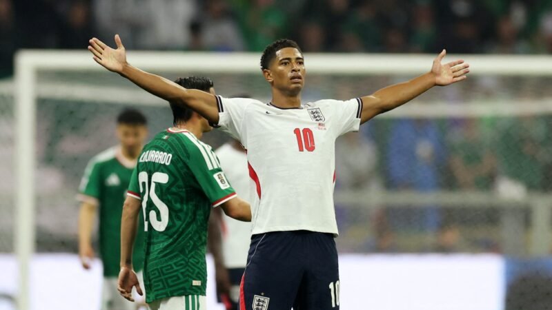 Bellingham dispara 17 posições e passa Vini Jr. em Power Ranking da Fifa após classificação inglesa