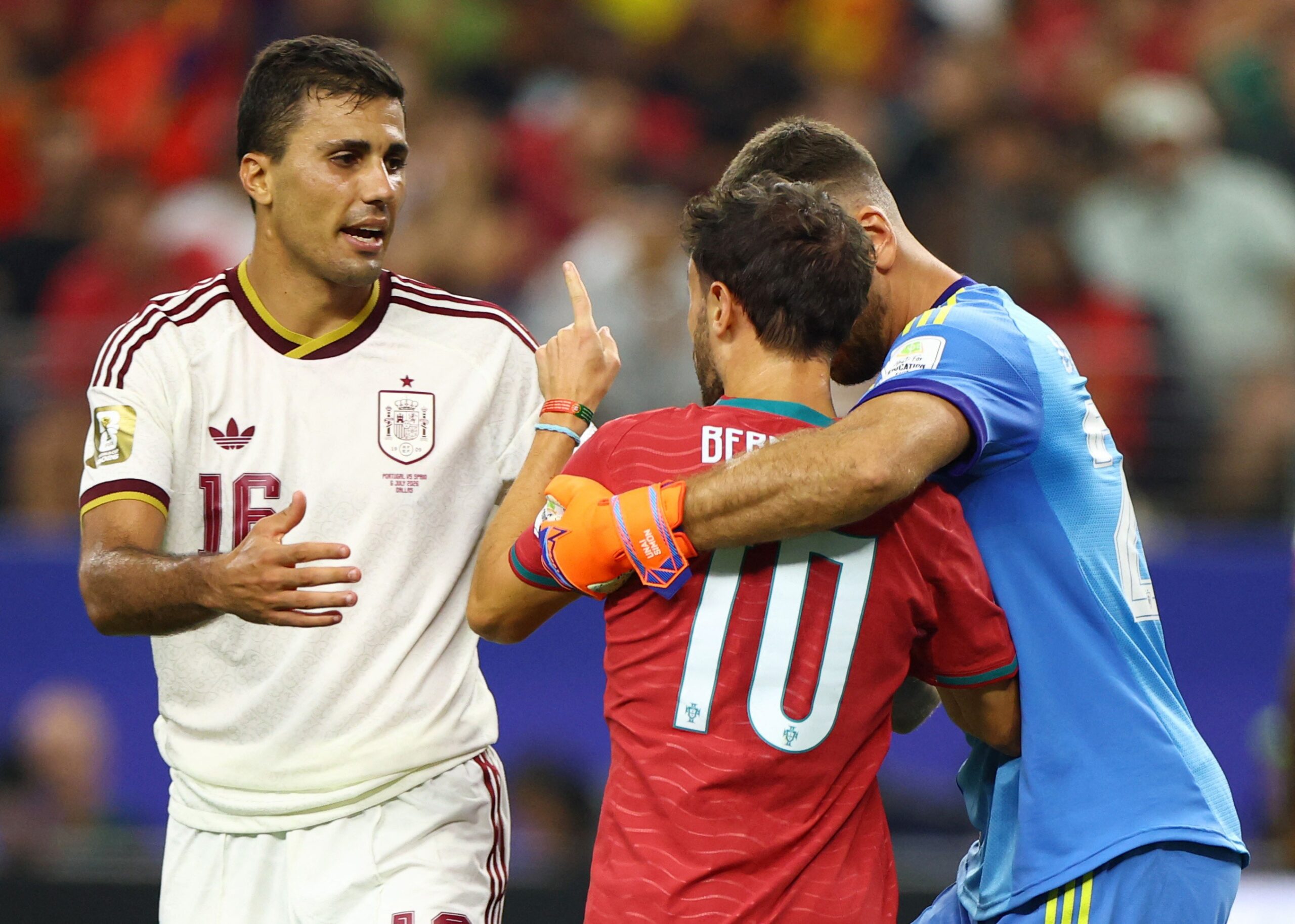 Rodri admite erro após provocar Bernardo Silva em Espanha x Portugal: “Me equivoquei”