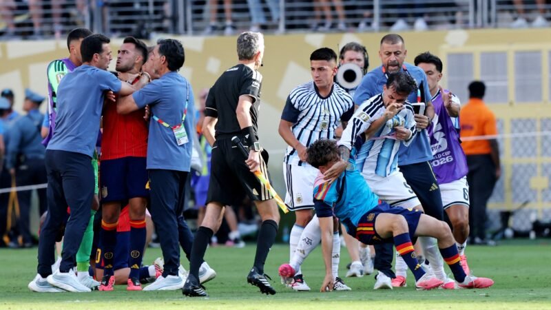 Ibrahimovic detona jogador da Argentina por briga na final da Copa: “Daria uma cabeçada nele”