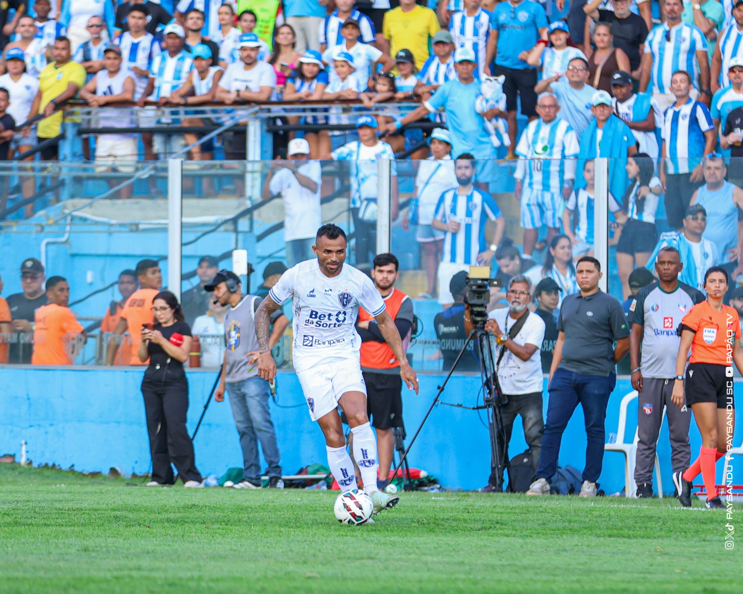 Luciano Taboca celebra primeiro gol pelo Paysandu, explica homenagem e valoriza virada sobre o Guarani