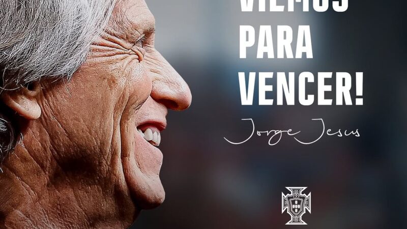 Portugal anuncia novo treinador: “Bem-vindo, Mister Jorge Jesus”