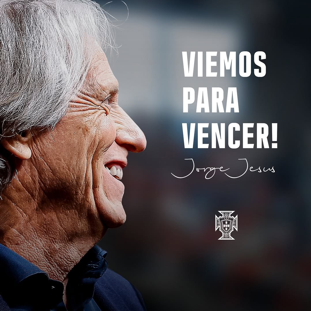 Portugal anuncia novo treinador: “Bem-vindo, Mister Jorge Jesus”