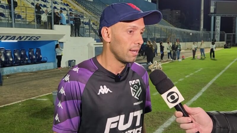 Mesmo com a derrota, Epitácio valoriza estreia do Grêmio Prudente: “Estamos no caminho certo”