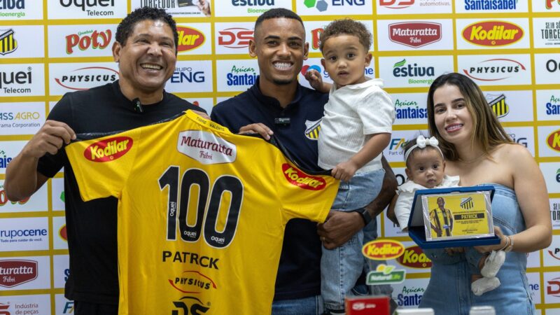 Patrick celebra 100 jogos pelo Novorizontino: “Maior sonho é levar o clube para a Série A”