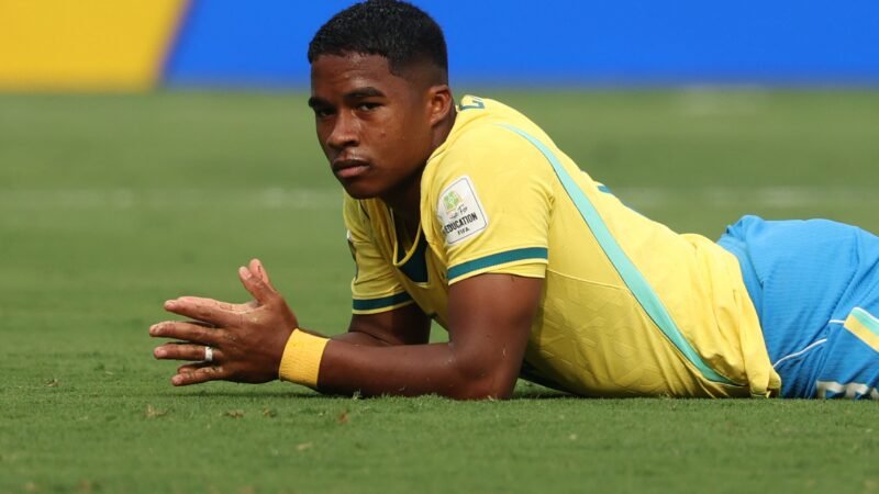 Veja as reações de Vini Jr, Ancelotti, Solbakken e Danilo no gol perdido por Endrick em Brasil x Noruega