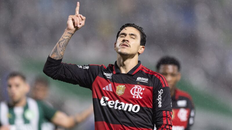 Pedro volta da pausa para Copa com pé direito, faz golaço com Flamengo e assume artilharia do Brasileirão