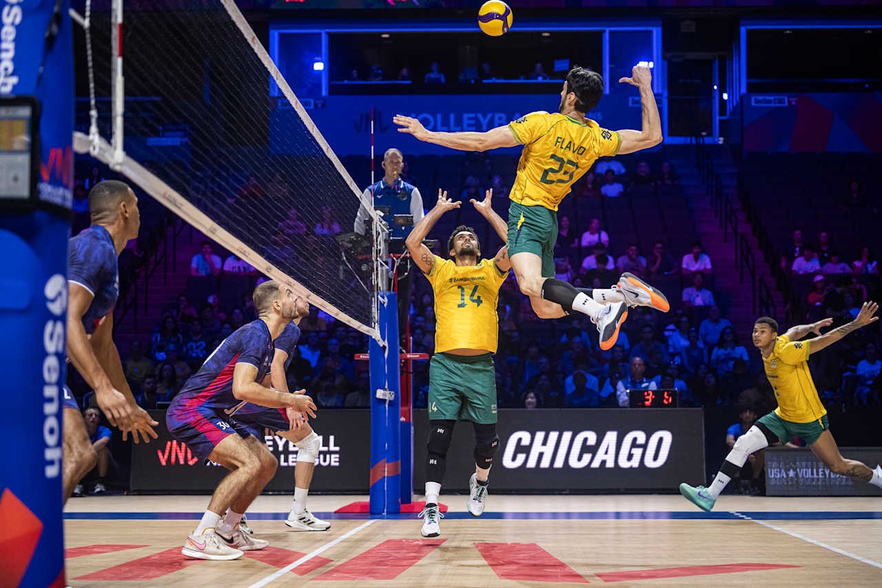 Brasil x Polônia na Liga das Nações Masculina de Vôlei: onde assistir e horário