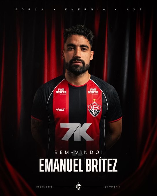 Vitória anuncia a contratação de Brítez, zagueiro argentino ex-Fortaleza