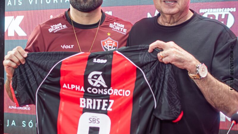 Pronto para estrear, Brítez promete perfil aguerrido no Vitória: “Nunca me vai faltar entrega”