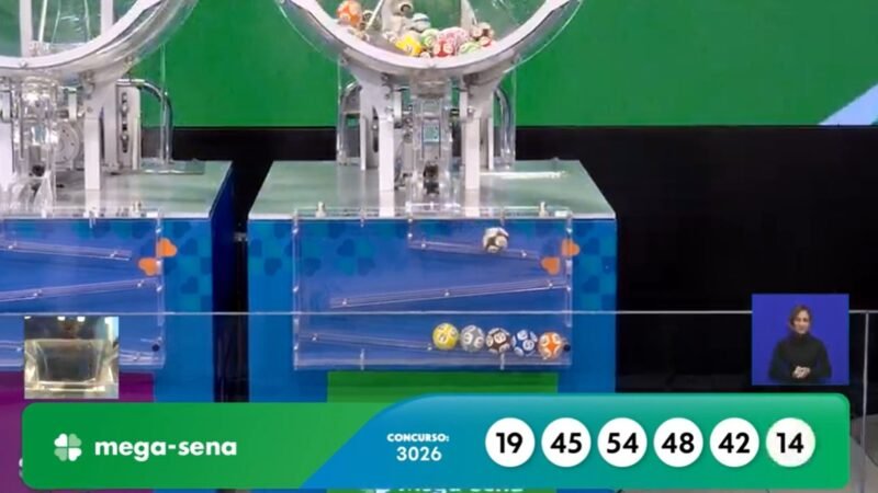 Mega-Sena, concurso 3026: confira os números sorteados