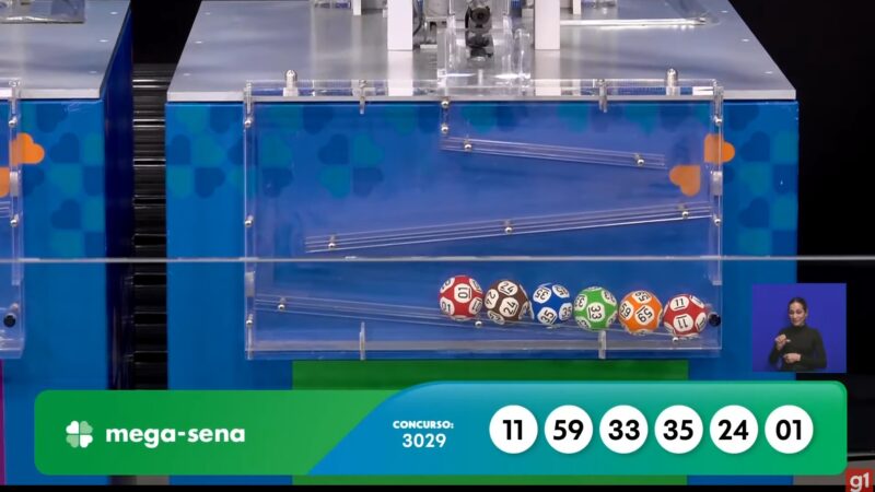 Mega-Sena, concurso 3029: confira os números sorteados