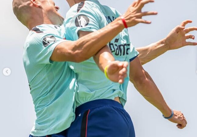 Carrasco do Brasil, Haaland comemora gols ao estilo Ronaldinho em treino; assista