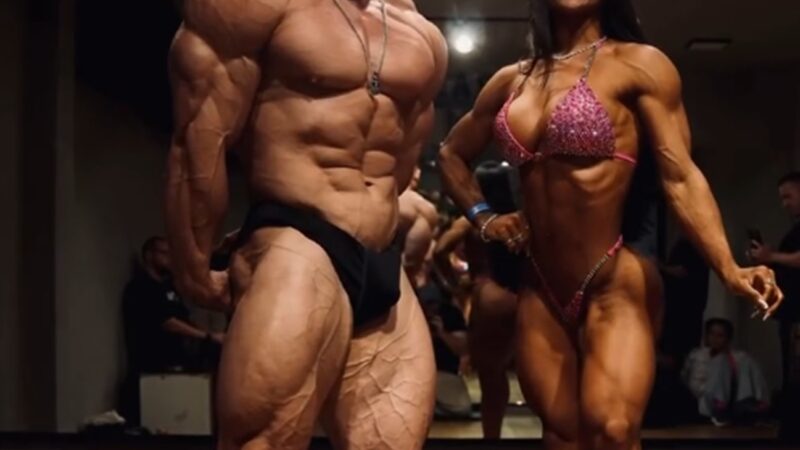 Ramon Dino e esposa ensaiam poses juntos antes de evento em Curitiba; veja vídeo
