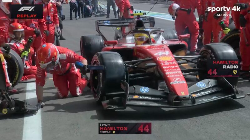 Hamilton atropela mecânico durante pit stop no GP da Bélgica
