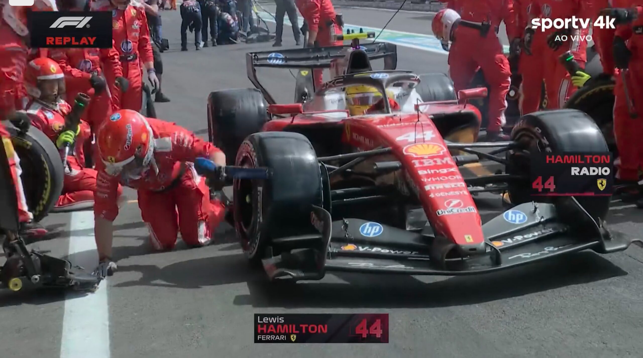 Hamilton atropela mecânico durante pit stop no GP da Bélgica