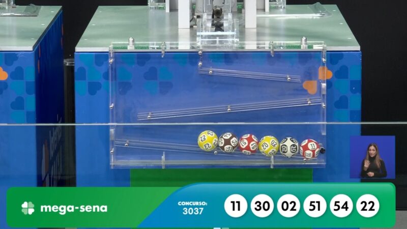 Mega-Sena, concurso 3037: confira os números sorteados