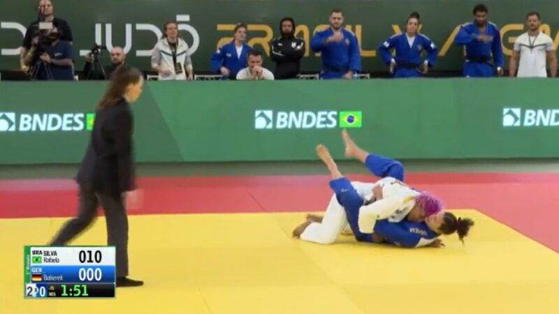 Com cinco ippons, Brasil de Rafaela Silva bate Alemanha no Desafio Internacional de Judô