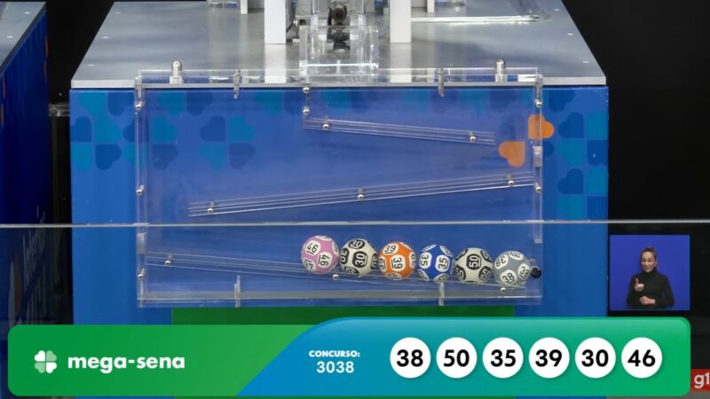 Mega-Sena, concurso 3038: confira os números sorteados