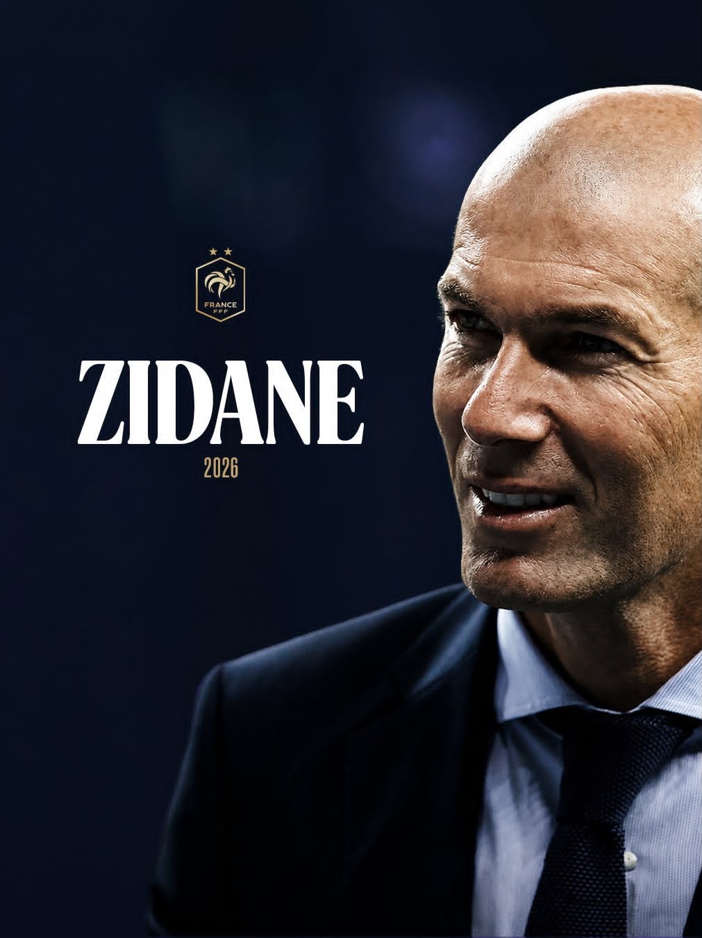 França anuncia Zinédine Zidane
como novo técnico da seleção
