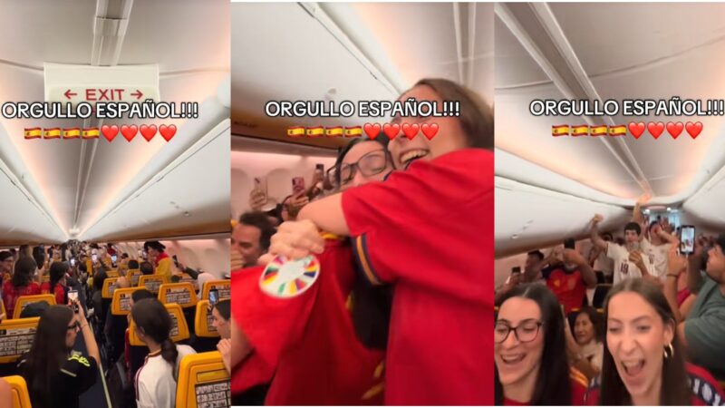 Piloto anuncia vitória da Espanha na Copa do Mundo durante voo; VÍDEO