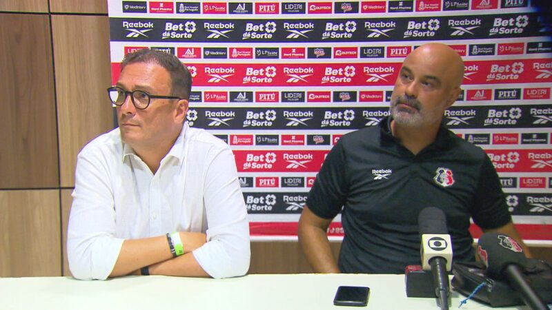 Disputa interna no Santa Cruz coloca futuro de técnico e executivo em xeque