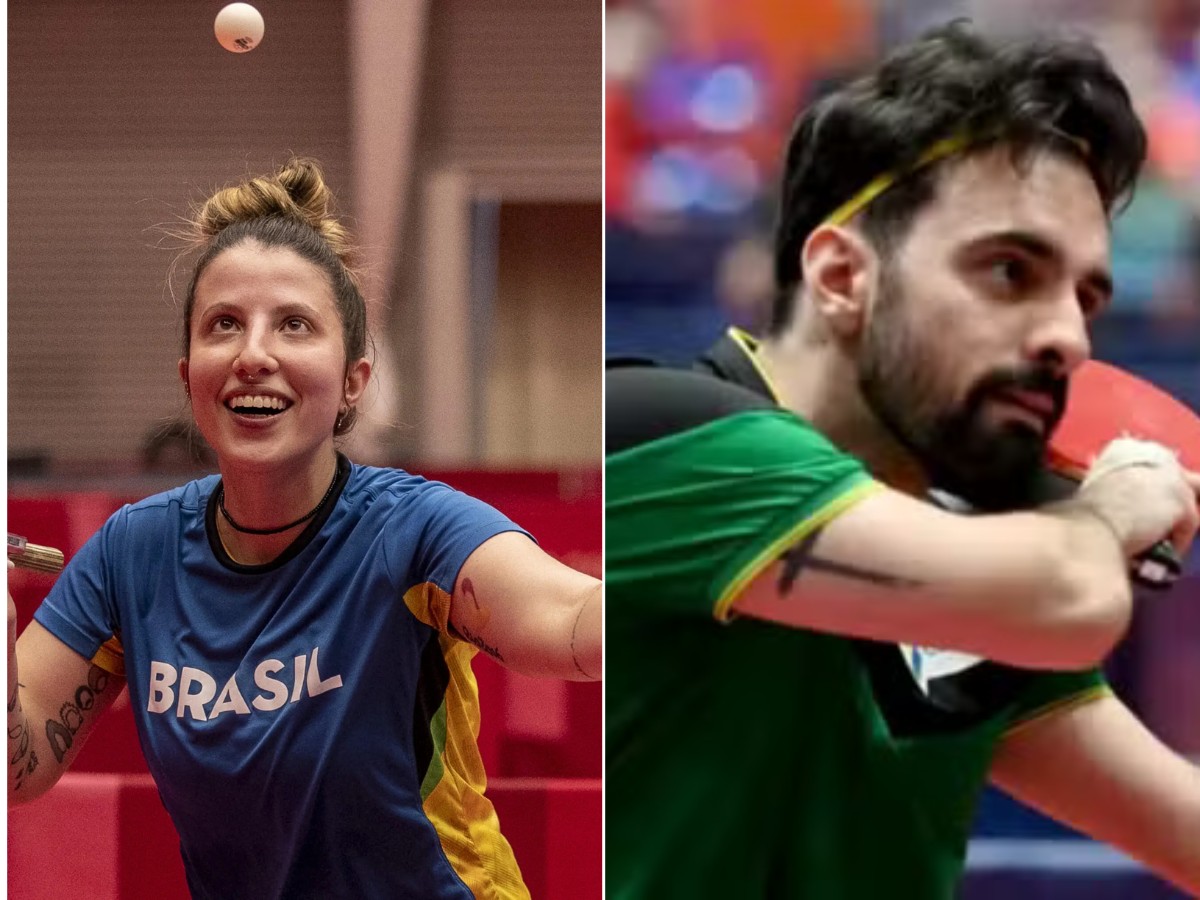 Jennyfer Parinos e Paulo Fonseca conquistam bronze em torneio internacional de tênis de mesa paralímpico na Tailândia