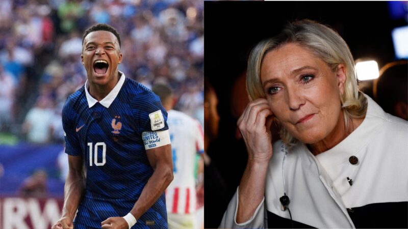 Quando os ‘Les Bleus’, de Mbappé, e a extrema direita francesa, de Marine Le Pen, se confrontam