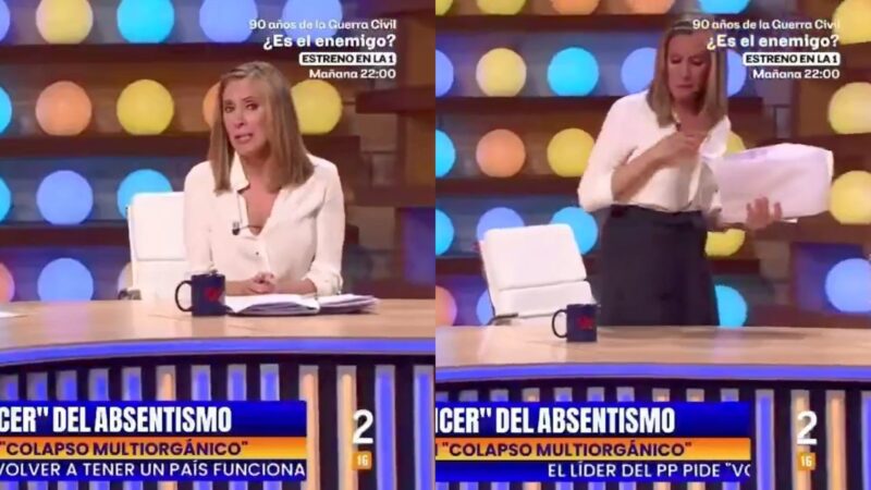 Apresentadora abandona programa ao vivo na Espanha e acusa colega de assédio moral: ‘Não aguento mais’