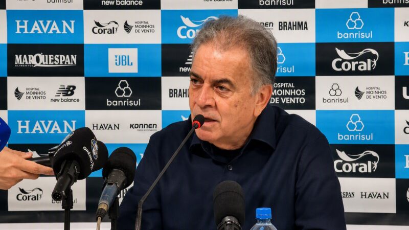 Pelaipe banca Castro no Grêmio, admite ano duro, mas diz: “Única coisa sem solução é a morte”