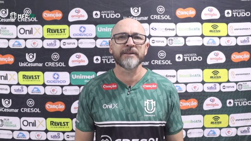 Egert nega queda de rendimento e destaca maturidade do Maringá: “A gente fez o que a Série C pede”