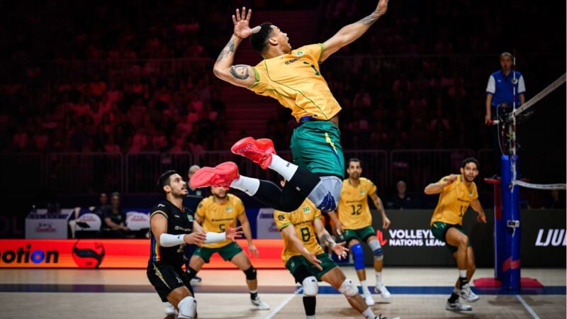 Brasil x França na Liga das Nações Masculina de vôlei: onde assistir e horário