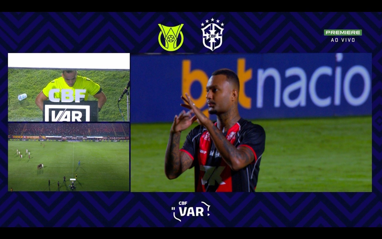 Vitória tem dois zagueiros expulsos em três minutos contra o Palmeiras; vídeo