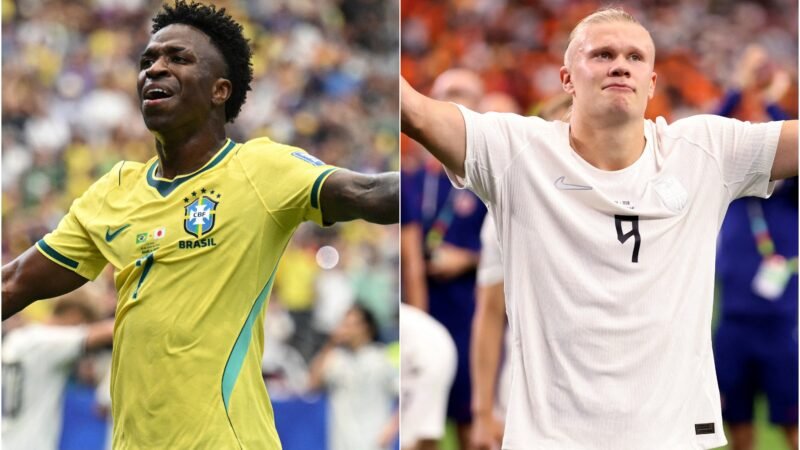 Vini Jr. ou Haaland: qual o jogador mais valioso da partida entre Brasil e Noruega?
