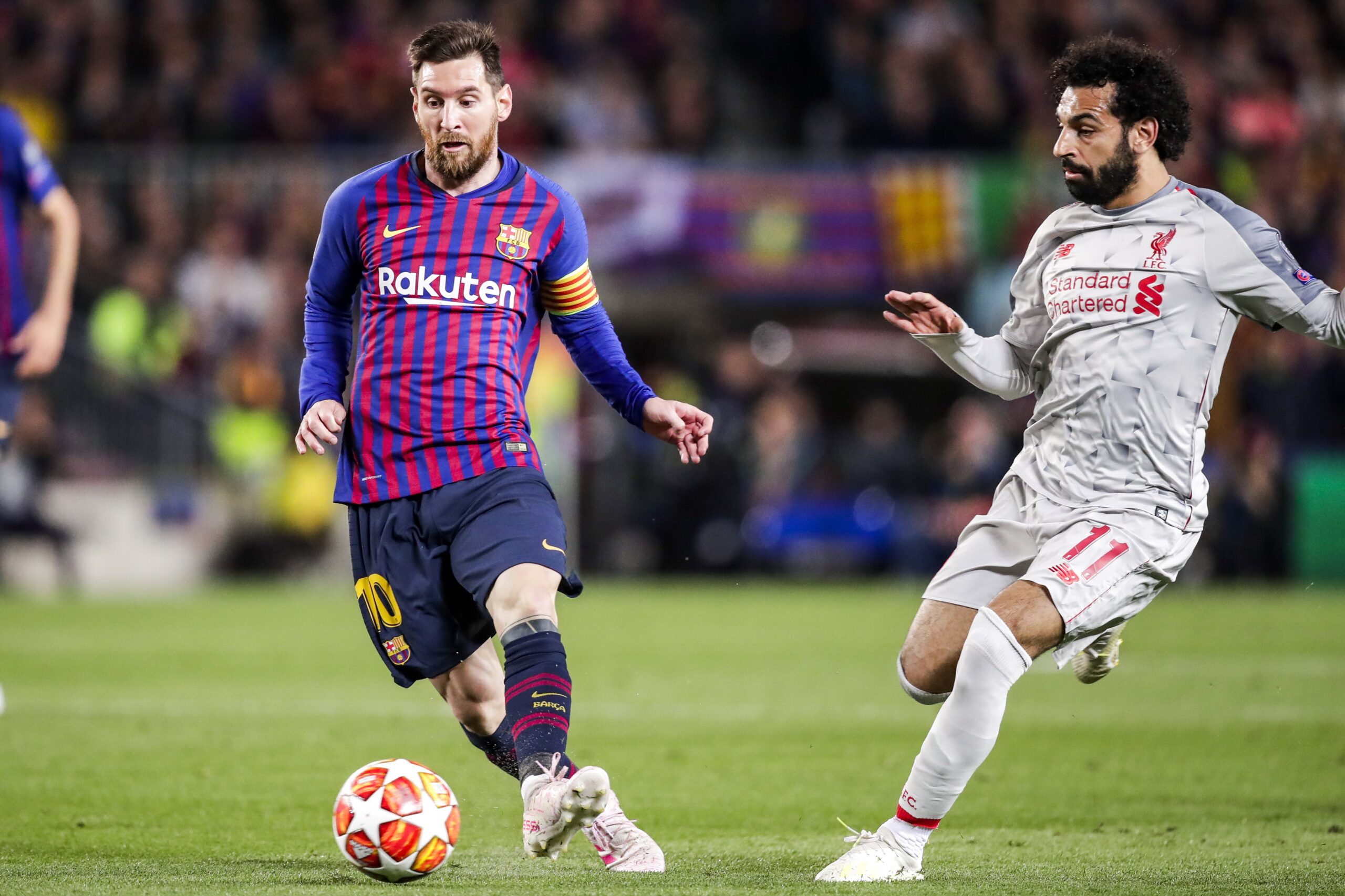 Da Champions para a Copa: como foram os encontros entre Messi e Salah antes do Mundial