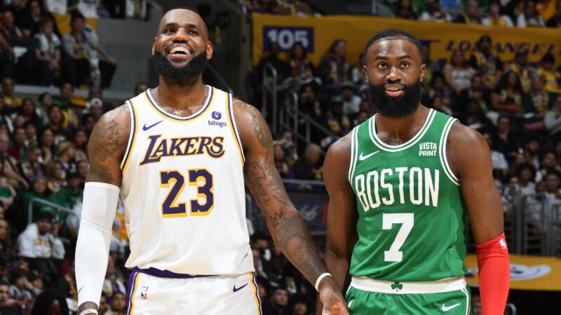 Tyrese Maxey e Jaylen Brown reagem à chegada de LeBron James no 76ers