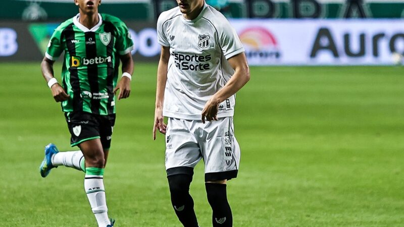 Análise: empate com América-MG é menos amargo, mas Ceará segue melancólico na Série B