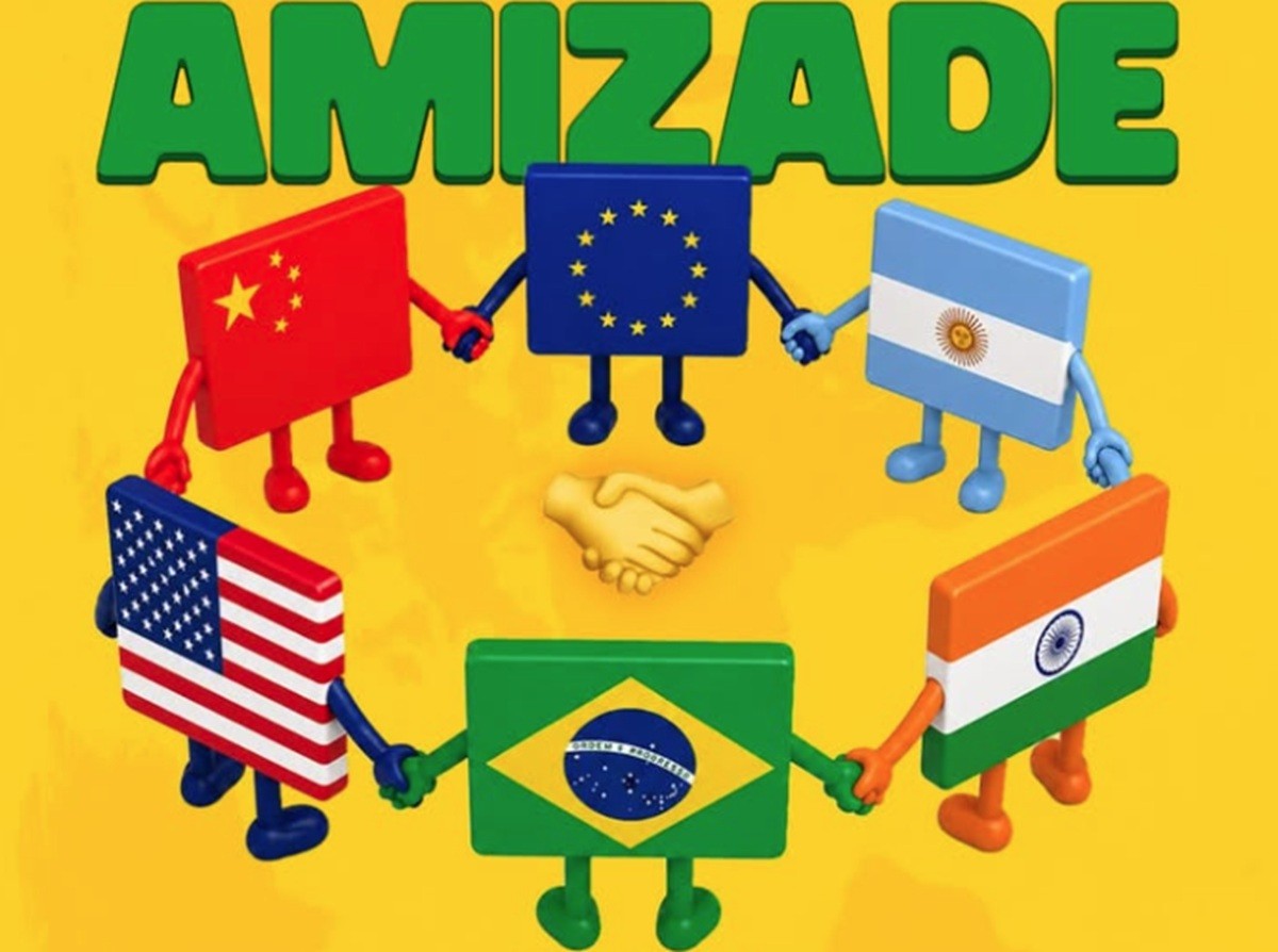 ‘Dia da Amizade’: Em meio ao tarifaço, governo publica imagem do Brasil de mãos dadas com os EUA e manda indireta