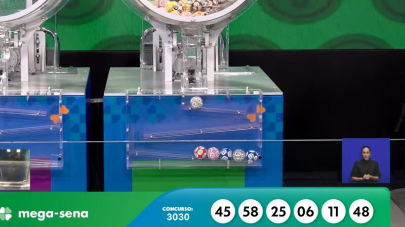 Mega-Sena, concurso 3030: confira os números sorteados