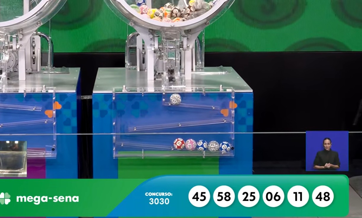 Mega-Sena, concurso 3030: confira os números sorteados