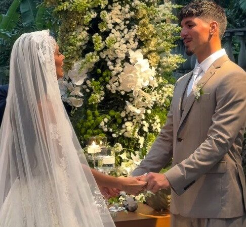 Medina se casa com Isabella Arantes, em festa com a presença de Neymar no litoral de SP