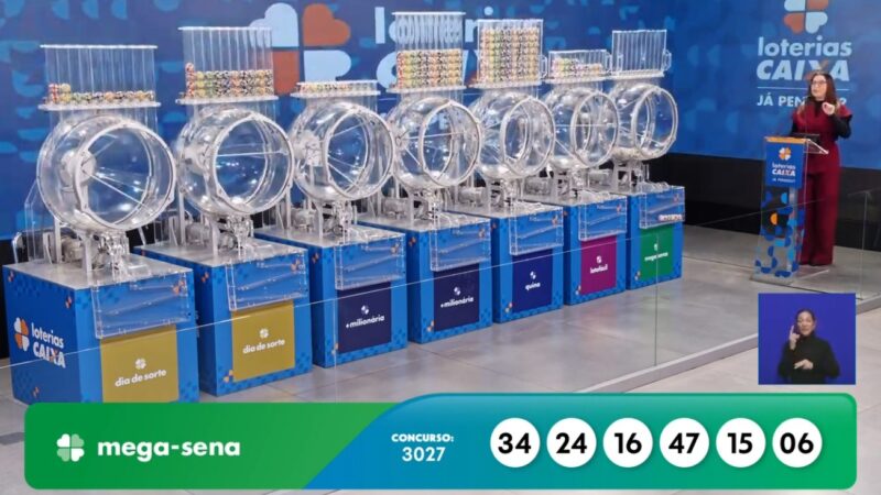 Mega-Sena, concurso 3027: prêmio acumula e vai a R$ 38 milhões