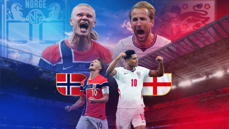 Noruega x Inglaterra: onde assistir ao vivo, horário e escalações