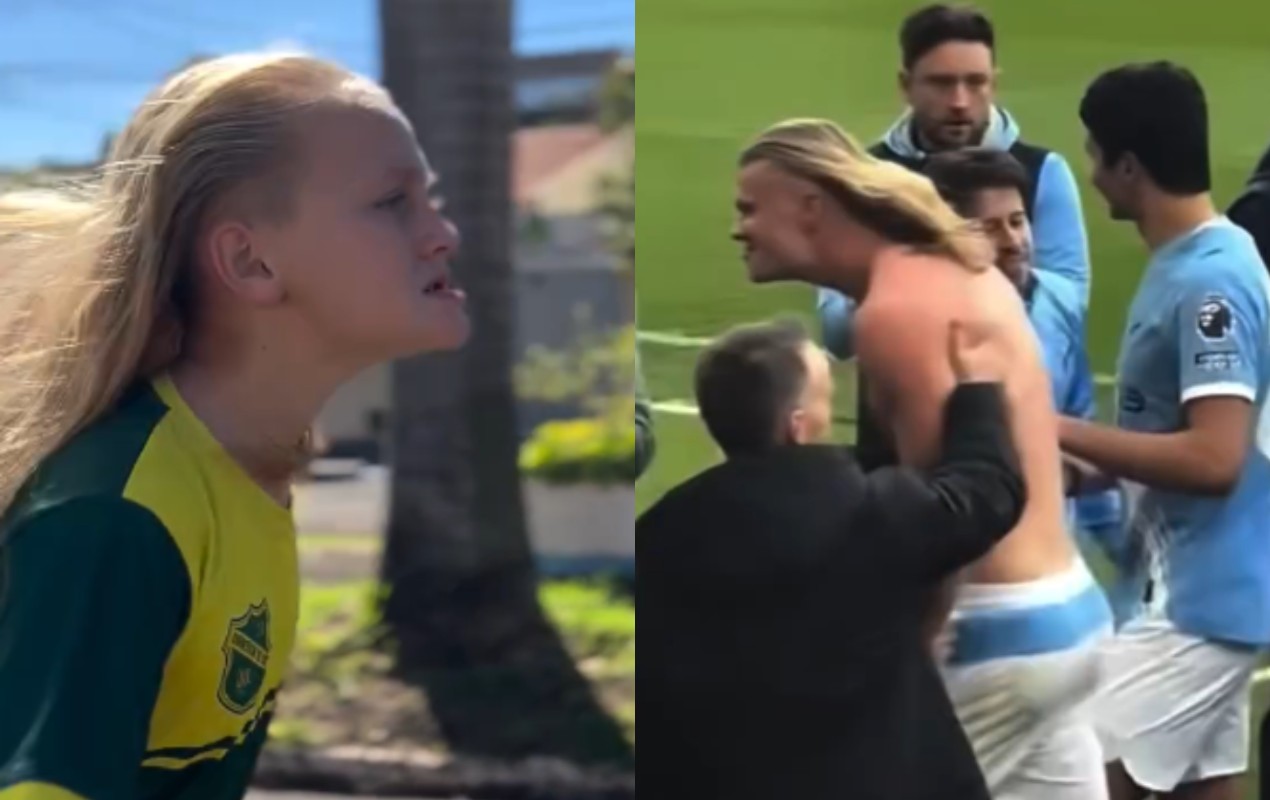 Conheça o “Mini Haaland” do interior, que viralizou por semelhança com astro norueguês